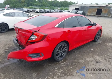 2019 Honda Civic Sport z USA, uszkodzony, nr VIN 2HGFC2F87KH524384